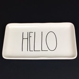 Rae Dunn HELLO tray 8.75x5"