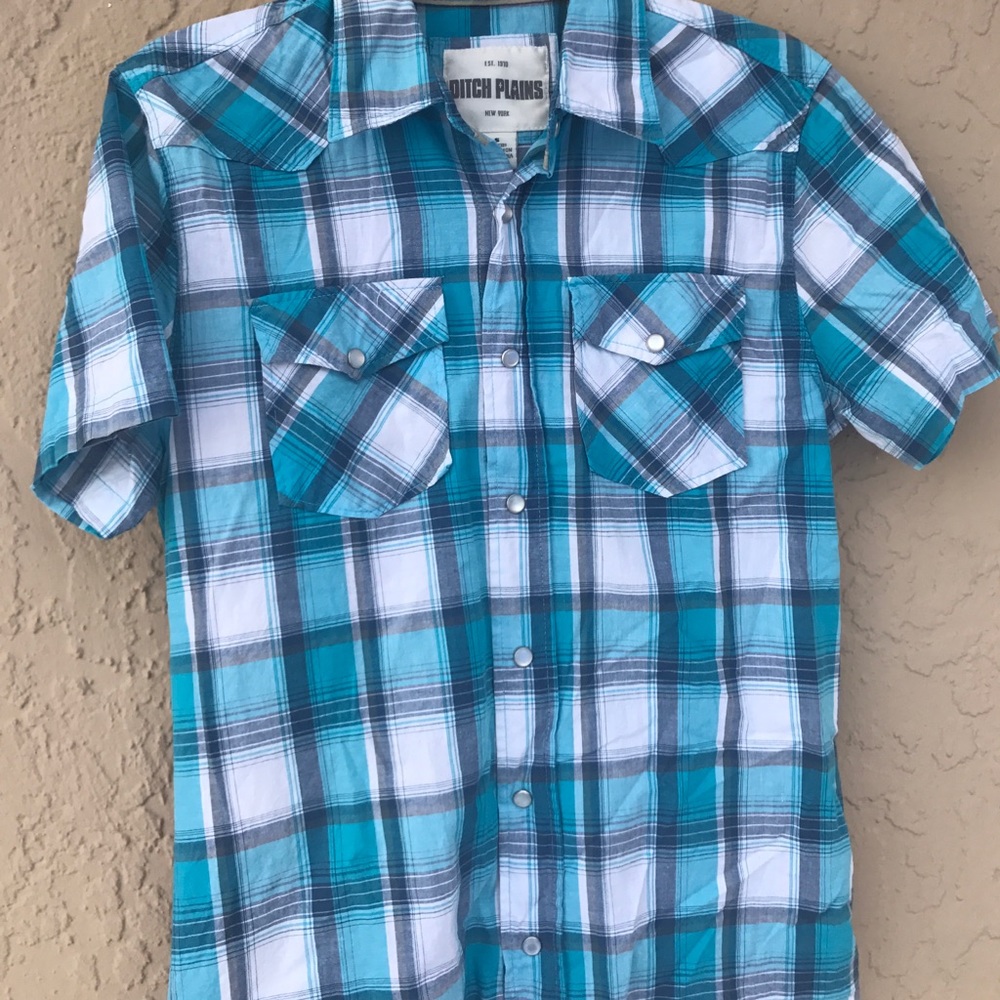 ECU! Ditch Plains Plaid Boys Shirt!