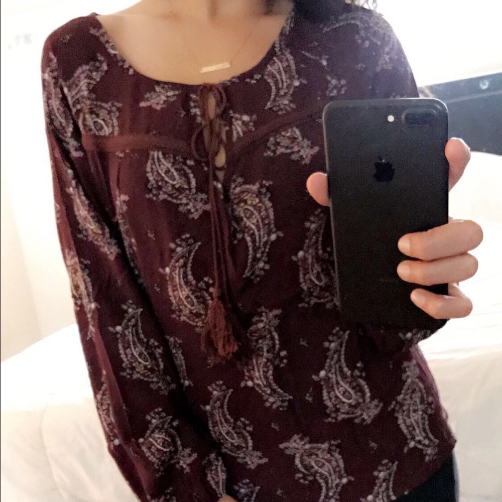 keyhole paisley // top
