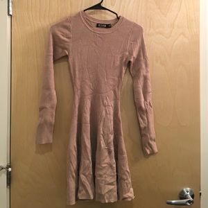 Rehab Knitted Nude Skater Dress