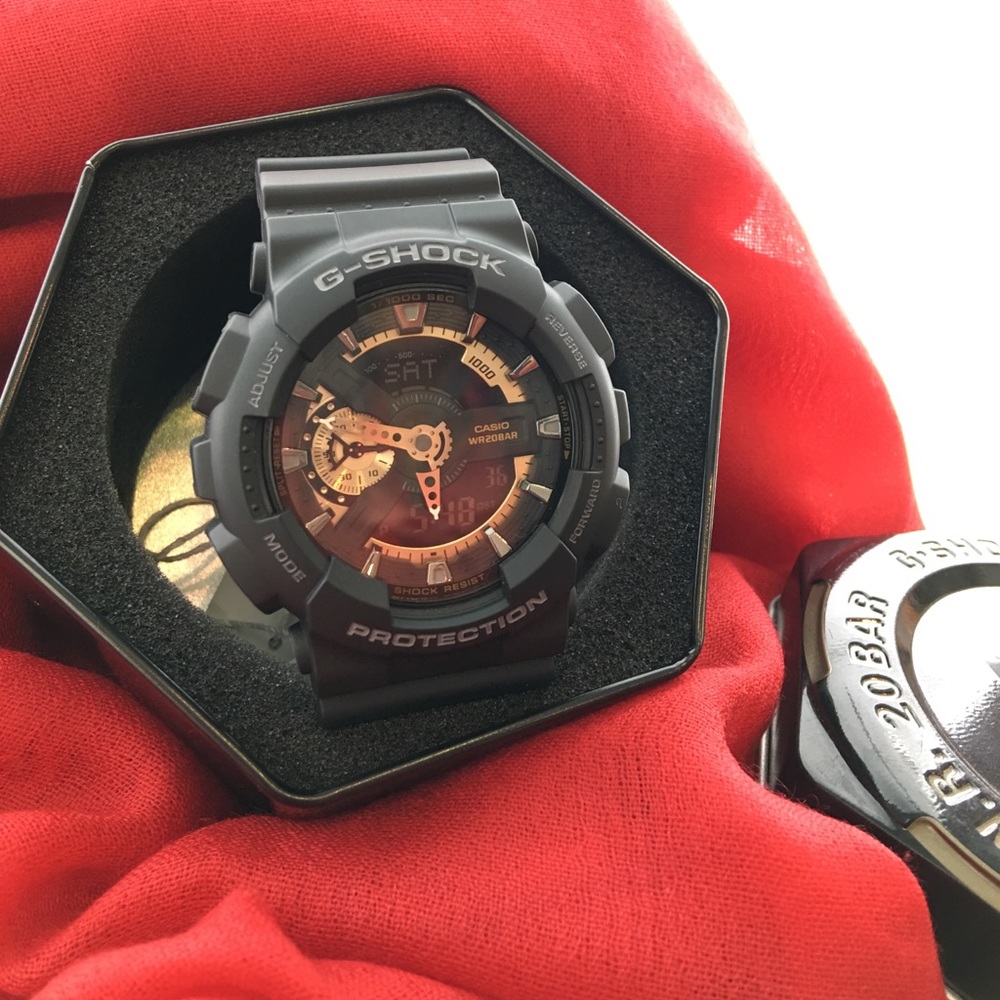 Black w/ Rose gold G-Shock watch