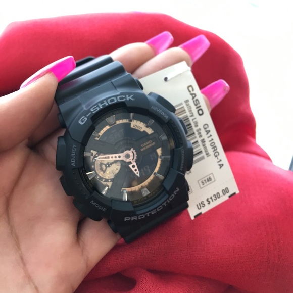 Black w/ Rose gold G-Shock watch main image 4