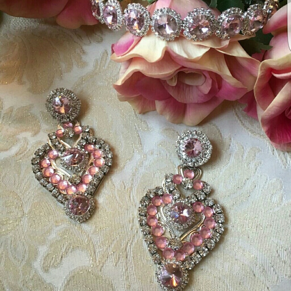 Handmade Earrings and Headband