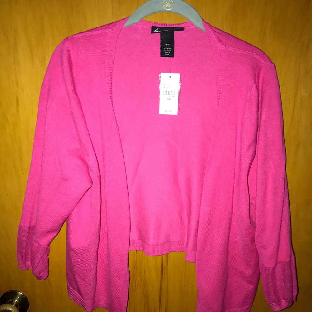 Pink cardigan