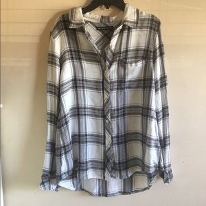 Wylie Flannel in Grey and White Brandy Melville