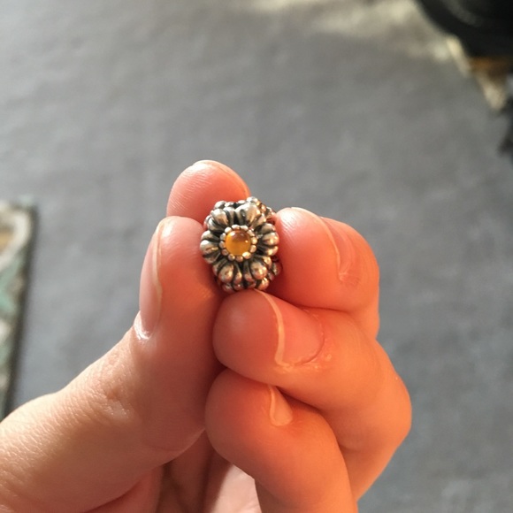 Floral pandora bracelet charm - Picture 1 of 3