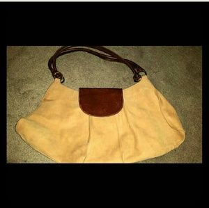 Born nubuck leather shoulder bag. Very spacious!