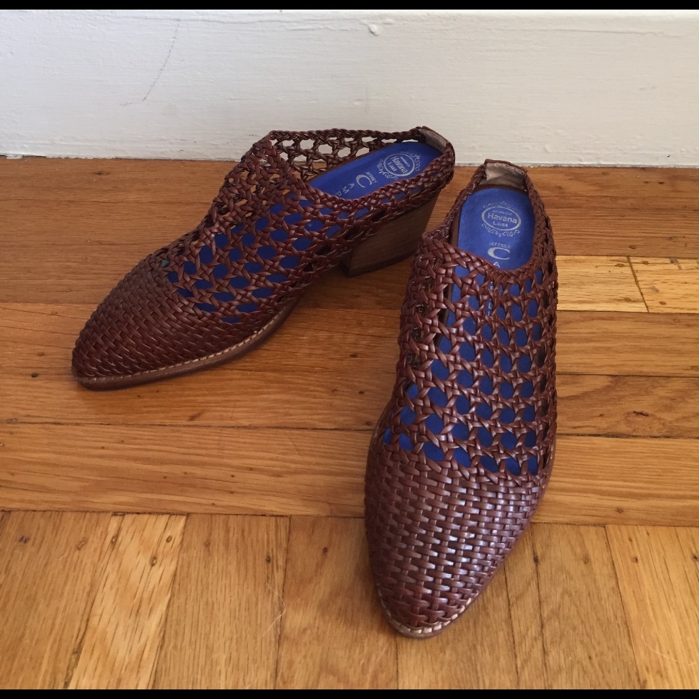 NWOT Jeffery Campbell leather mules PRICE FIRM