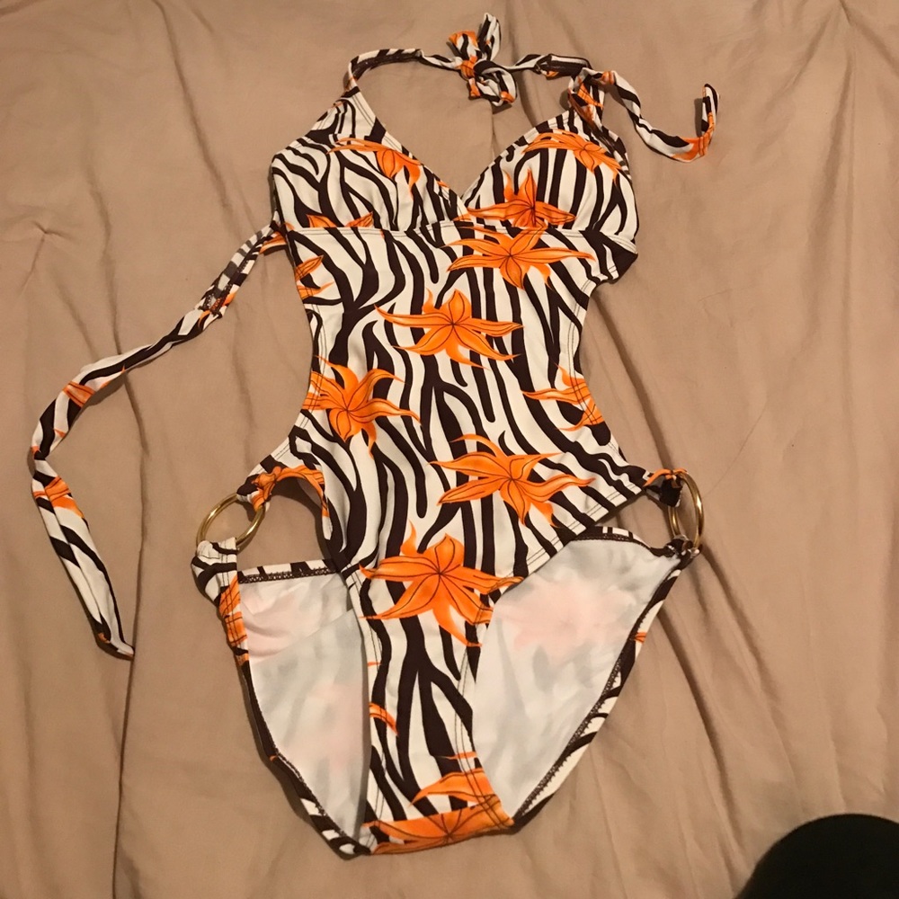 Marina West Floral Swimsuit Size Medium