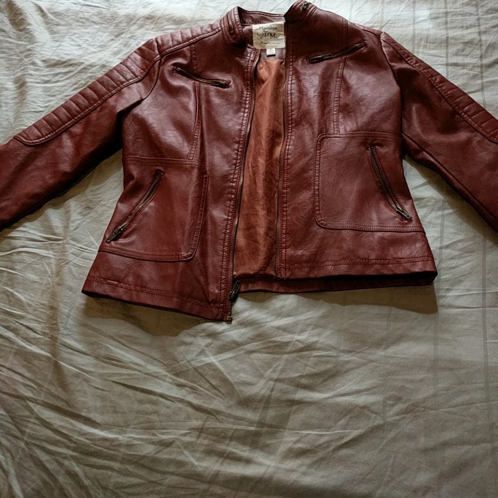 Faux leather jacket