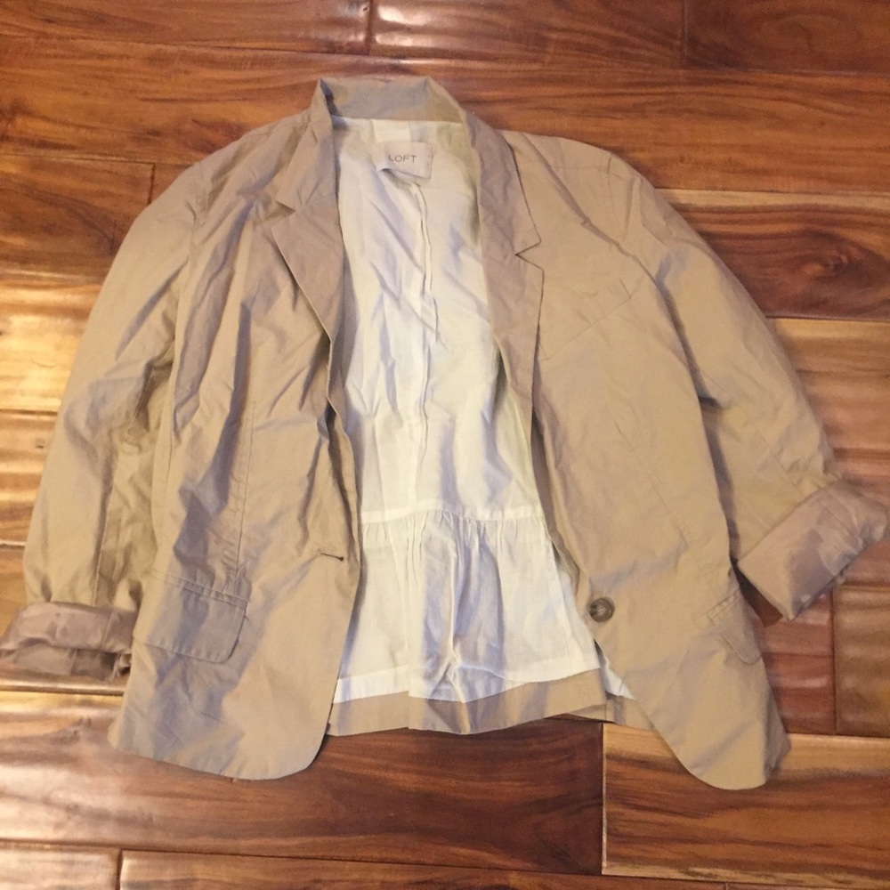 Loft Khaki Blazer