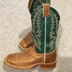 JUSTIN Womens teal cowboy boots