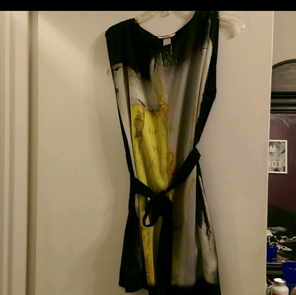 Silk abstract dress