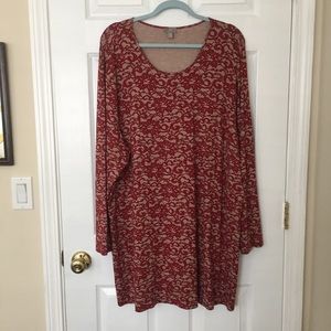 J.Jill 3X Lace print jersey top