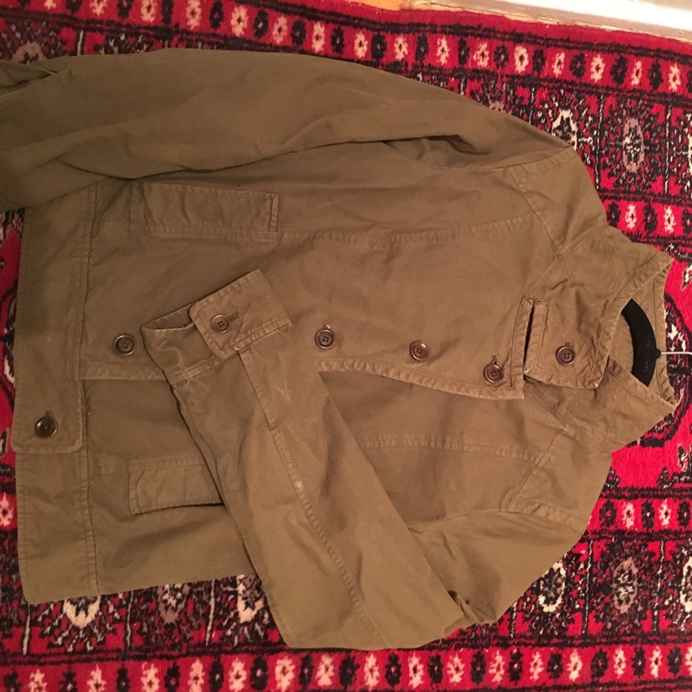Madewell New Haven Olive Cropped Military Jacket