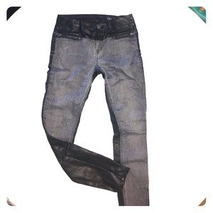 LAST CALL 9/11/22 - BNWT Biker Black Faux Leather Zipped Rocker Pants