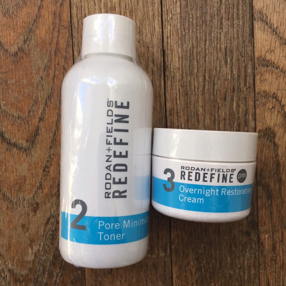 Rodan + Fields Redefine toner and PM cream
