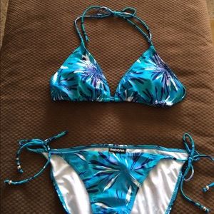 Two piece bathing suite