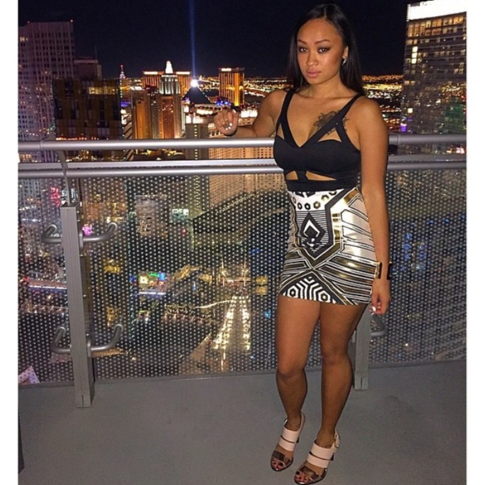 Nasty Gal Metal Future Bodycon Mini Dress