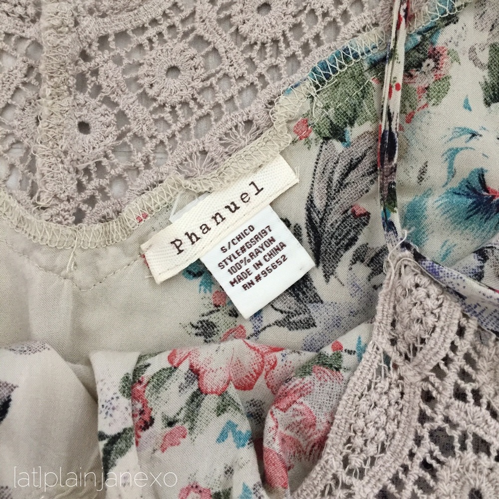 Phanuel boho floral cold shoulder romper - Picture 3 of 4