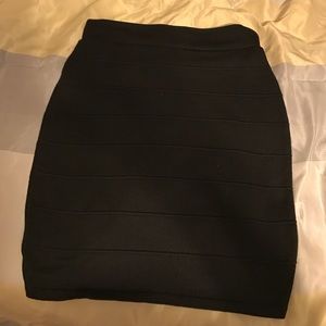 Black bandage skirt