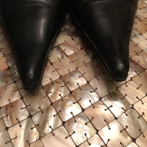 Karen Lipps genuine place leather bow booties - Picture 2 of 3