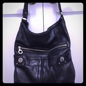 Marc by Marc Jacobs Black Pebbled Leather Hobo Bag