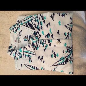 Vineyard Vines Sailboat 3/4 button blouse