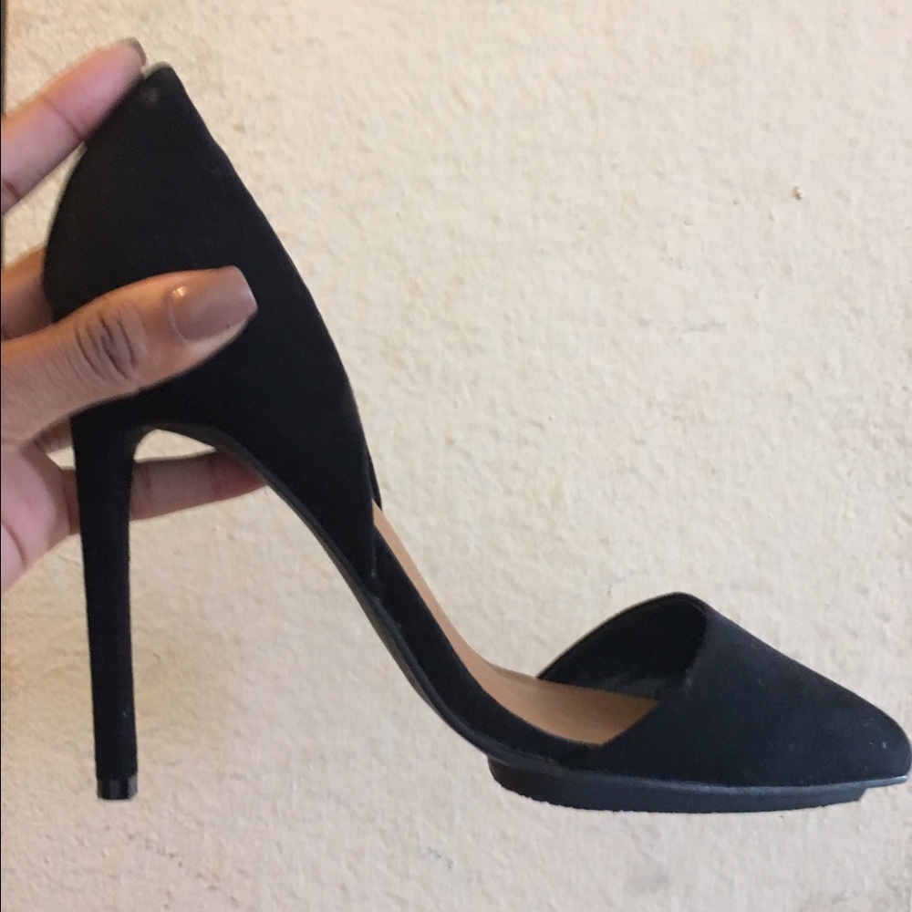 Nasty Gal Heels Shoe Cult Nicole Pumps Black Suede