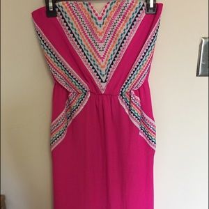 Pink maxi dress
