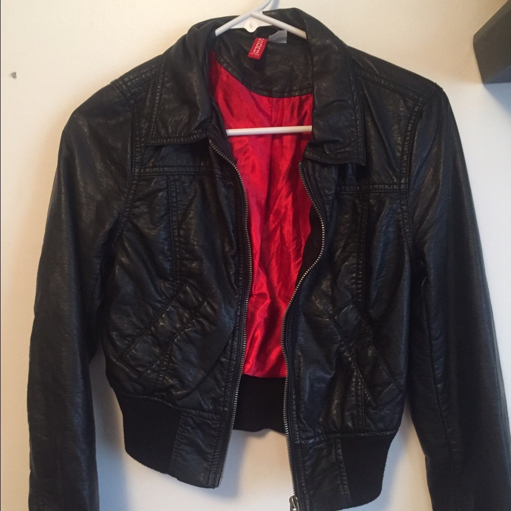 Black leather H&M Jacket