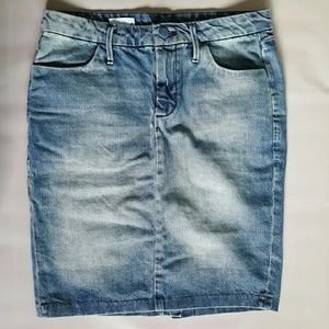 Gap Light Denim Pencil Knee- Length Skirt