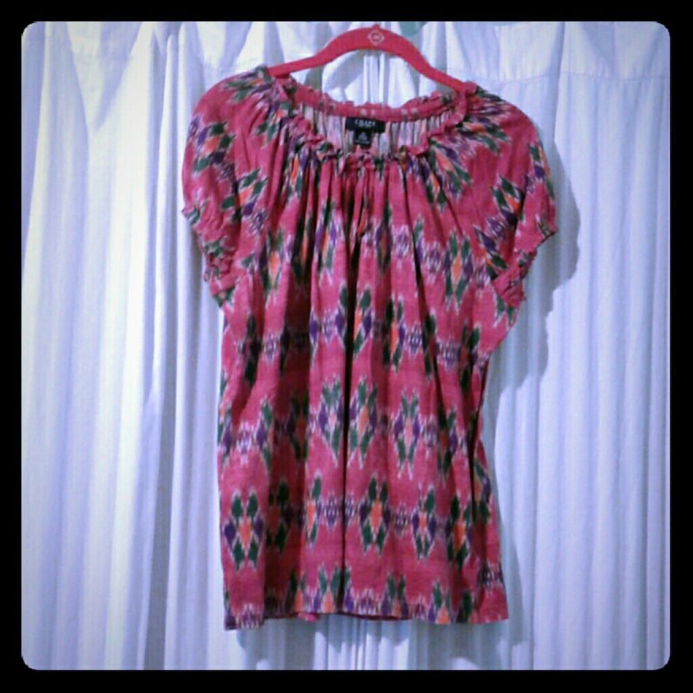 Aztec Print Knit Top