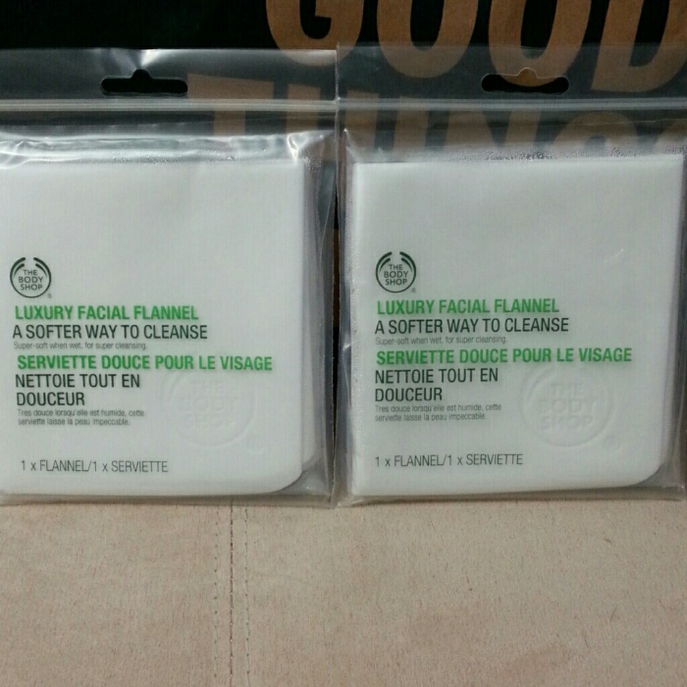 The Body Shop luxury facial flannel