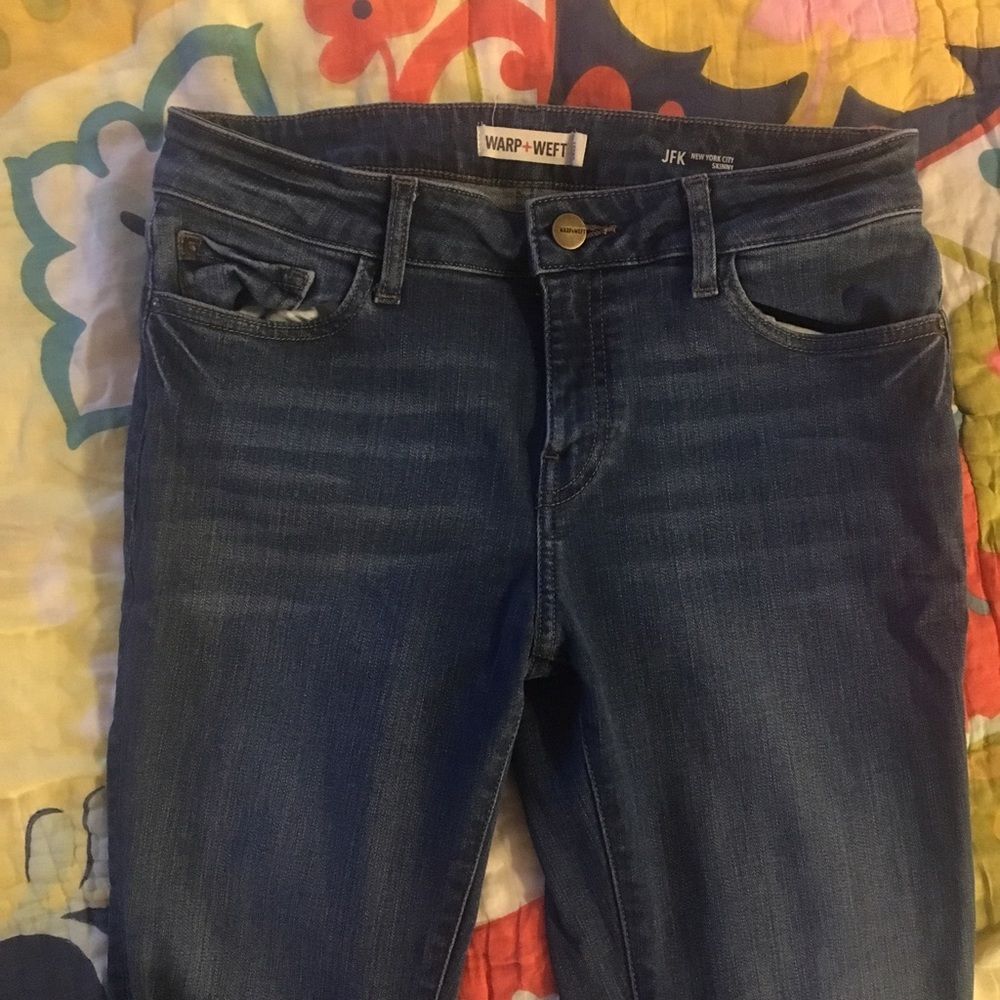 Warp&Weft stretchy blue jean