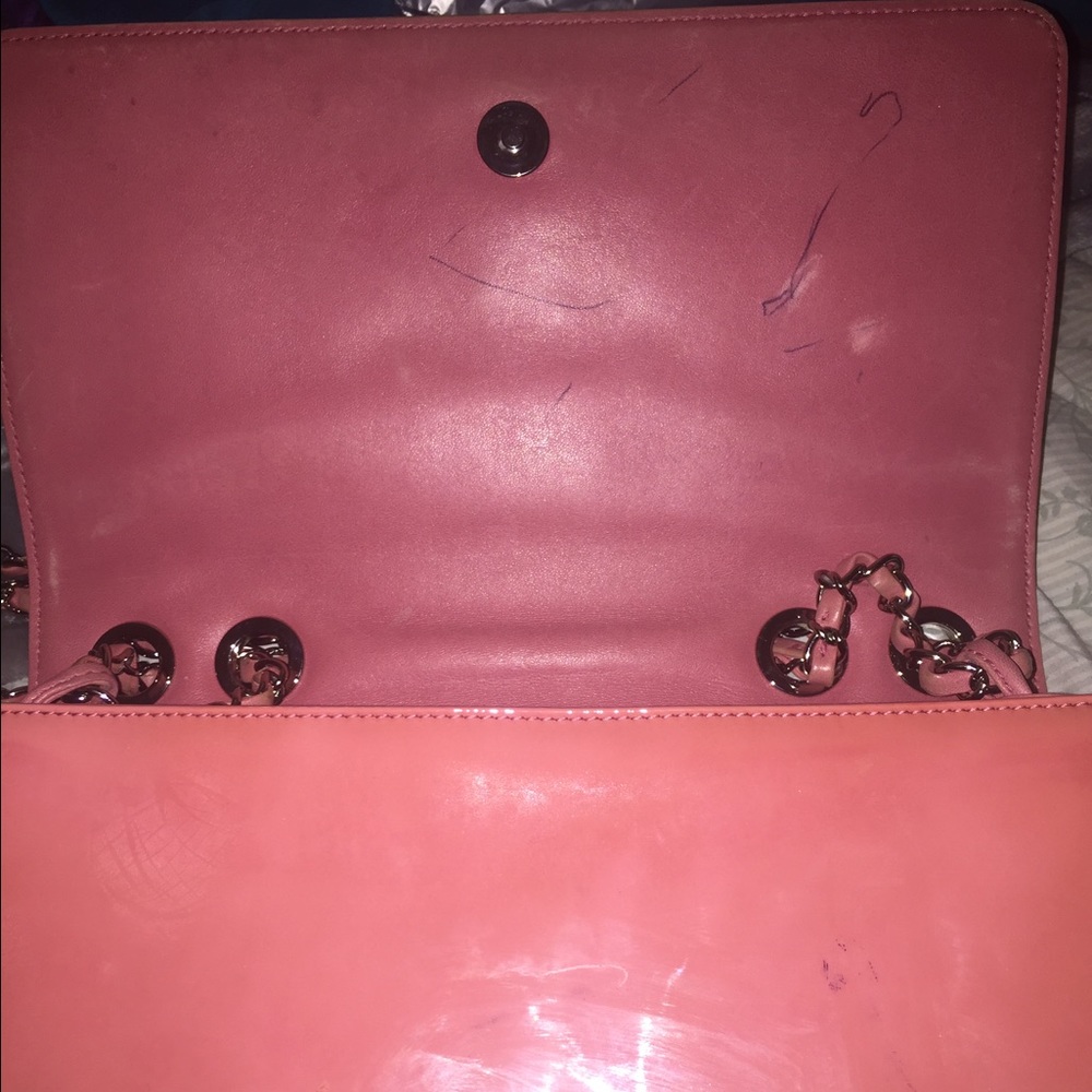 Authentic Pink Patent Lipstick Chanel Bag - Picture 3 of 4