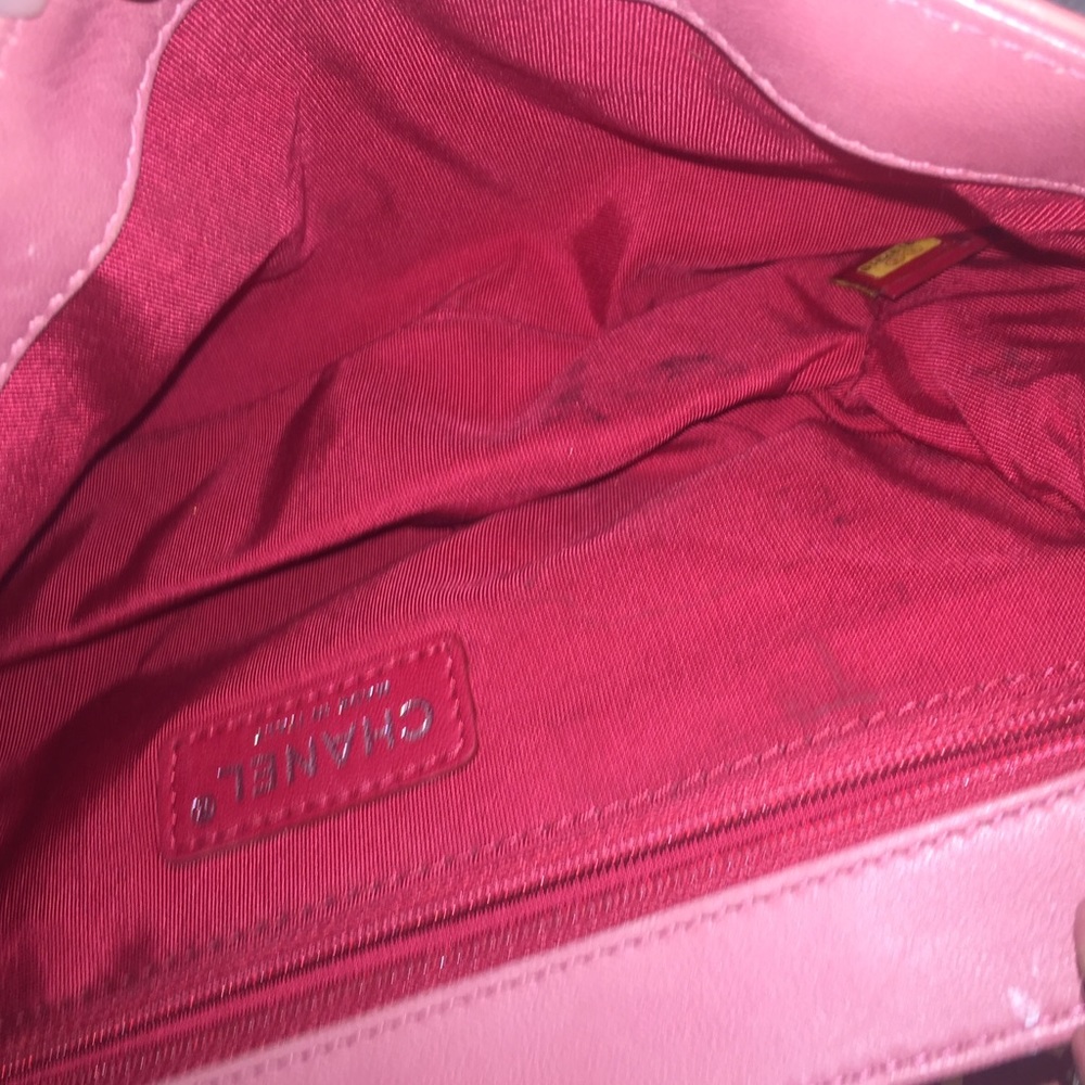 Authentic Pink Patent Lipstick Chanel Bag - Picture 4 of 4