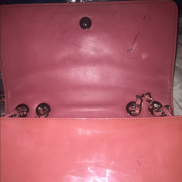 Authentic Pink Patent Lipstick Chanel Bag - Picture 3 of 4