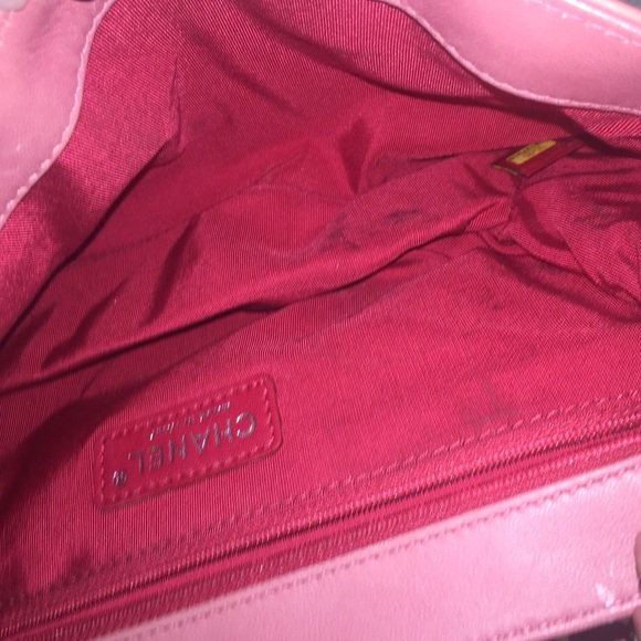 Authentic Pink Patent Lipstick Chanel Bag - Picture 4 of 4