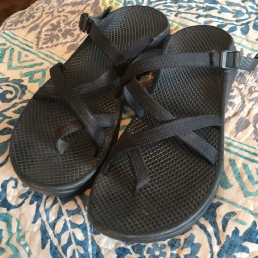 Black backless chacos!