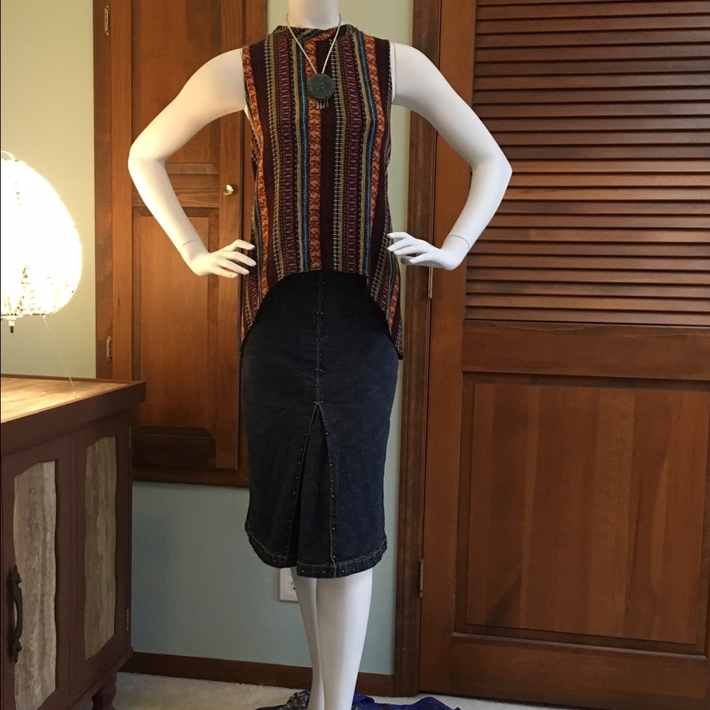 MDP mermaid denim skirt