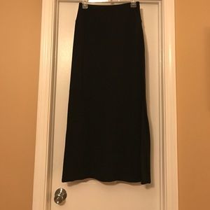 Black maxi skirt
