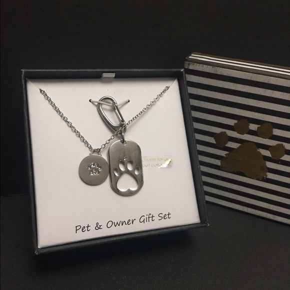 Jewelry Pet Owner Charm Collar Necklace Matching Dog Cat Poshmark
