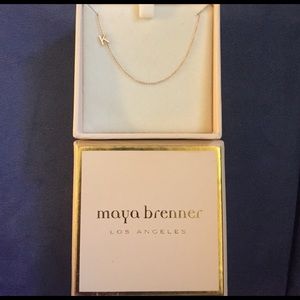 Maya Brenner 14k Rose Gold Letter K Necklace