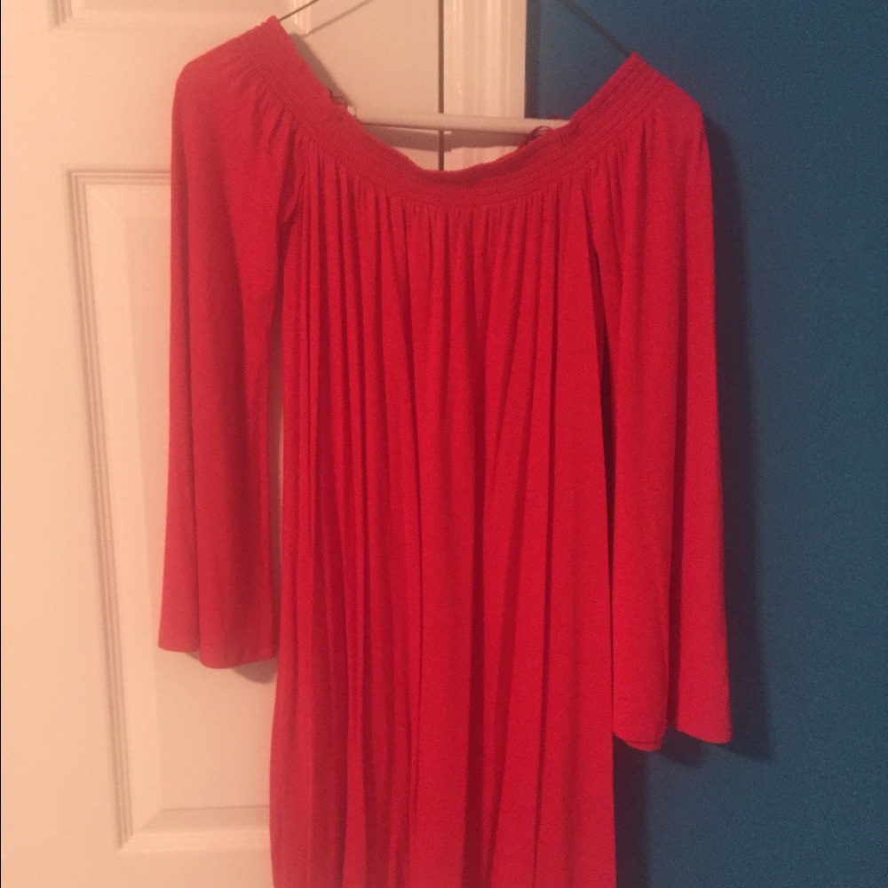 Express off shoulder trapeze dress. Size x-small. - Picture 4 of 7