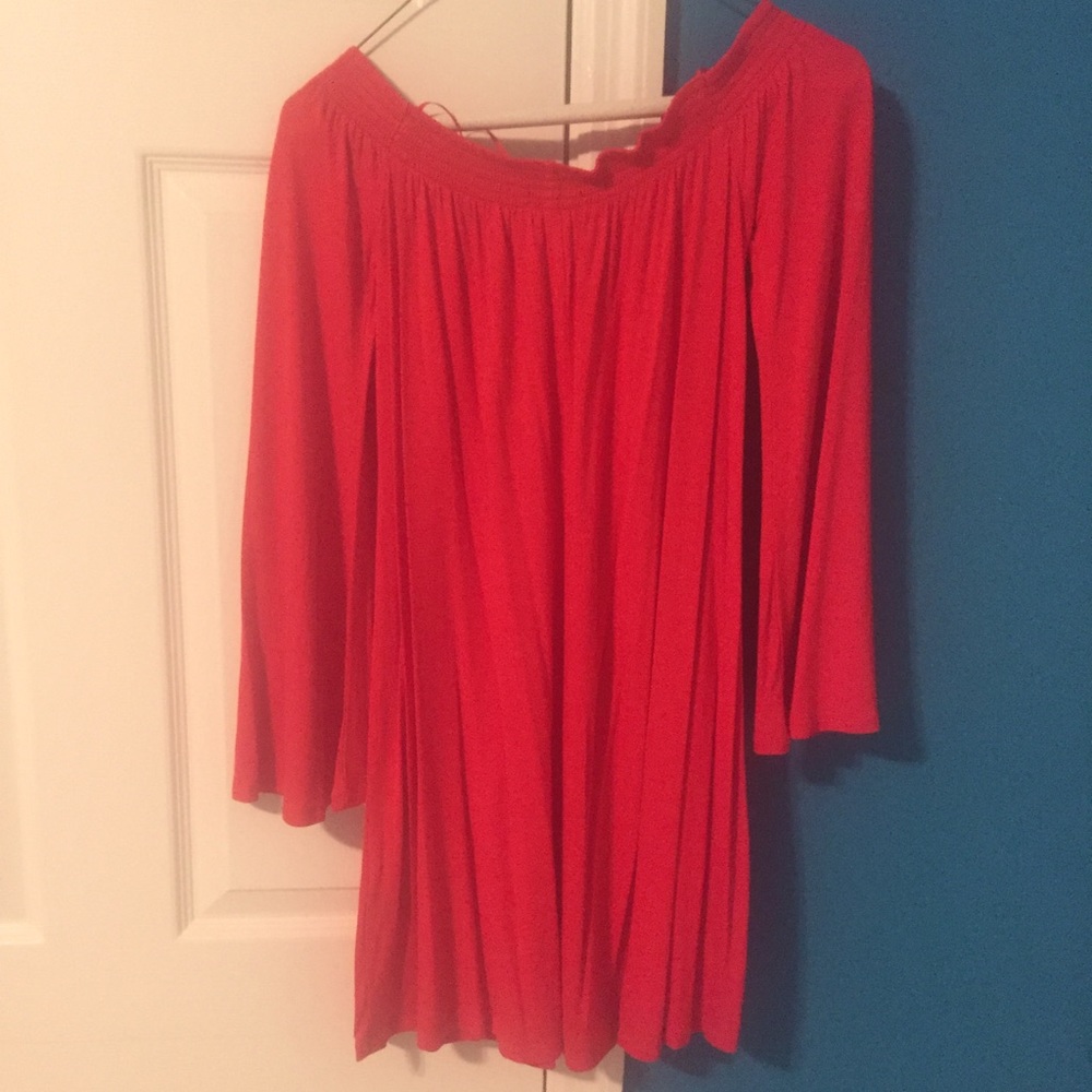 Express off shoulder trapeze dress. Size x-small. - Picture 5 of 7
