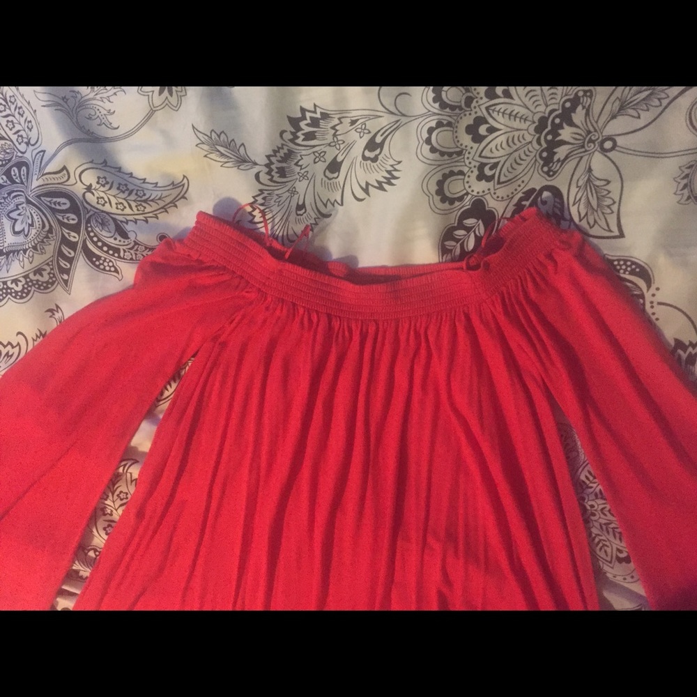 Express off shoulder trapeze dress. Size x-small. - Picture 7 of 7