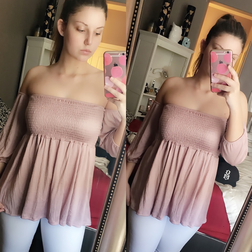 FASHION NOVA Lillian Top in the color Mauve 💕🌼