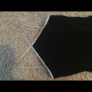 Long Black velvet dress