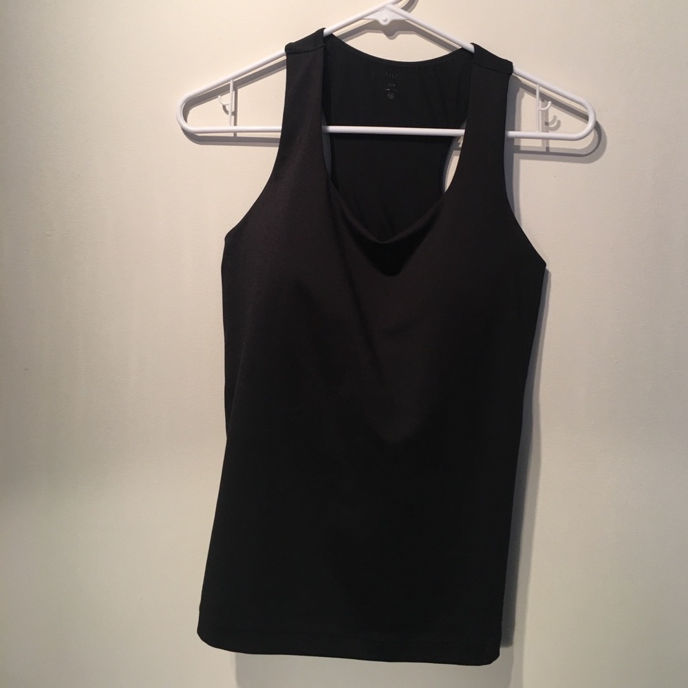 Racerback tank with built in bra.